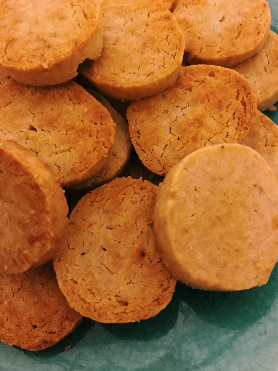 A close up of biscuits.